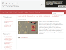 Tablet Screenshot of fa-art.pl